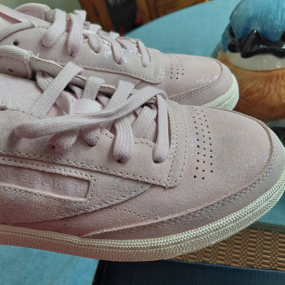 Reebok Women's Classic Suede Sneaker - Pink - Picture 11 of 12